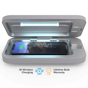 PhoneSoap Wireless: Phone Qi Wireless Charger And Sanitizer